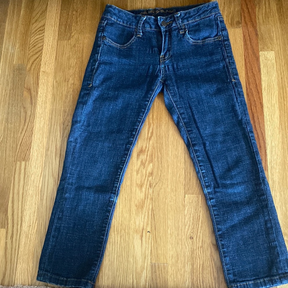 Juniors denim capris